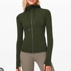 Lululemon Nulu Define Jacket (hooded) - Olive Green